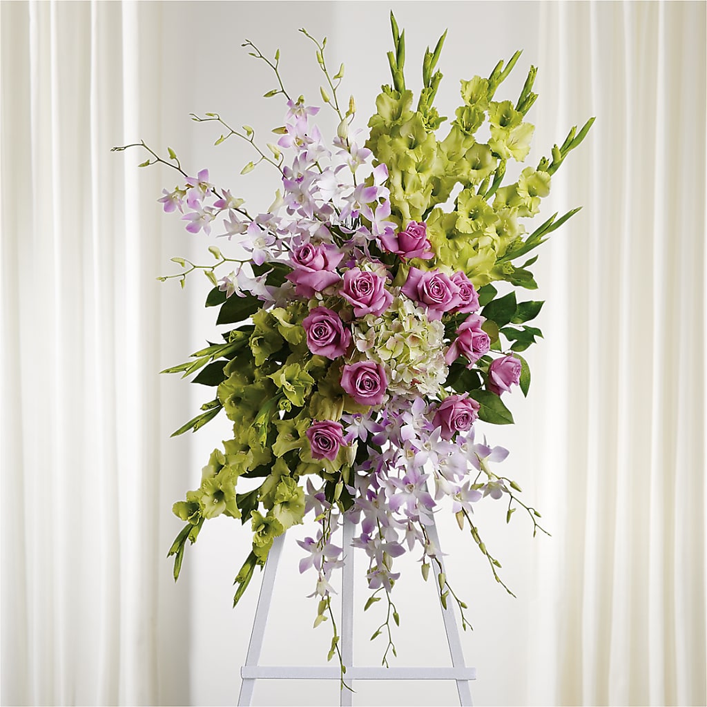 Lasting Legacy Standing Spray – Village Bloom Florist, Folsom LA