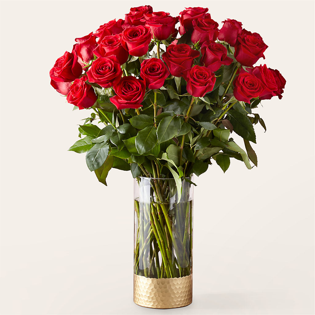 Classic Love Red Rose Bouquet – Village Bloom Florist, Folsom LA