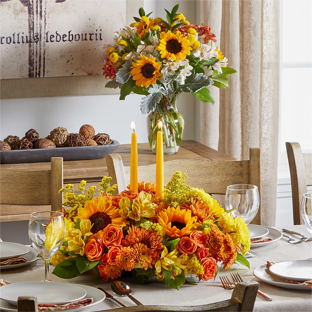Golden Gathering Bundle – Village Bloom Florist, Folsom LA