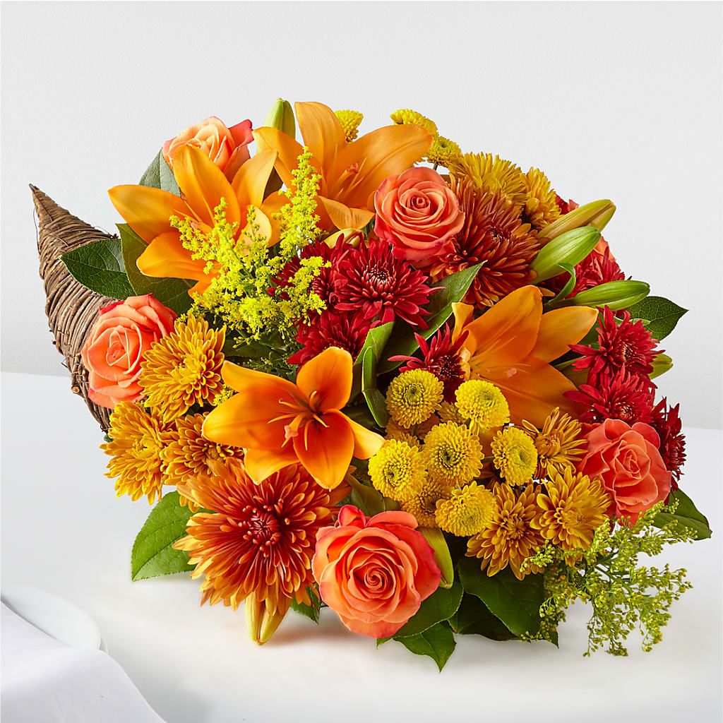 Feast of Color Cornucopia – Village Bloom Florist, Folsom LA
