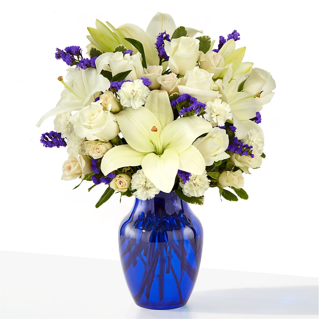 Sapphire Rush Bouquet – Village Bloom Florist, Folsom LA