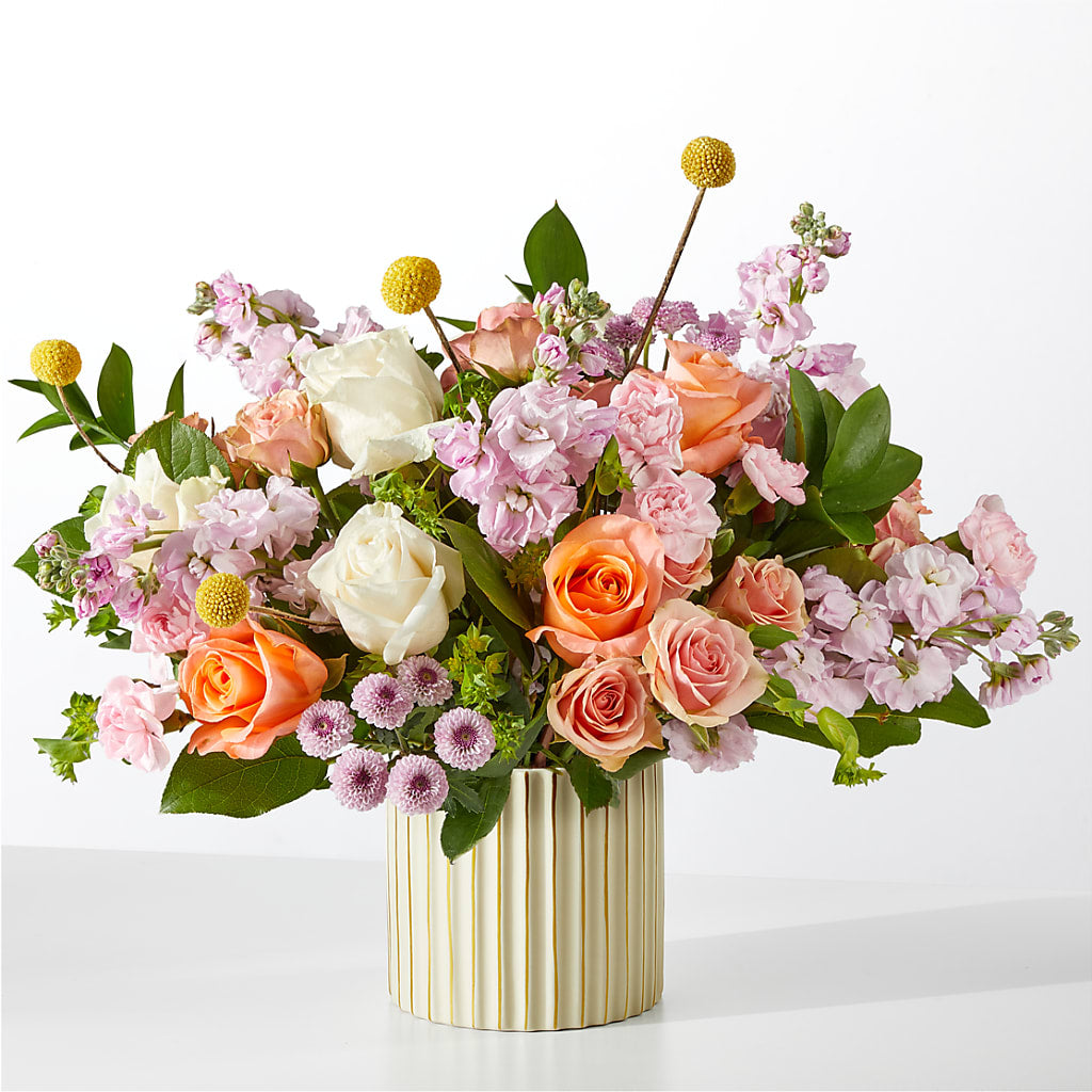 French Market Bouquet with Ivory Vase – Village Bloom Florist, Folsom LA