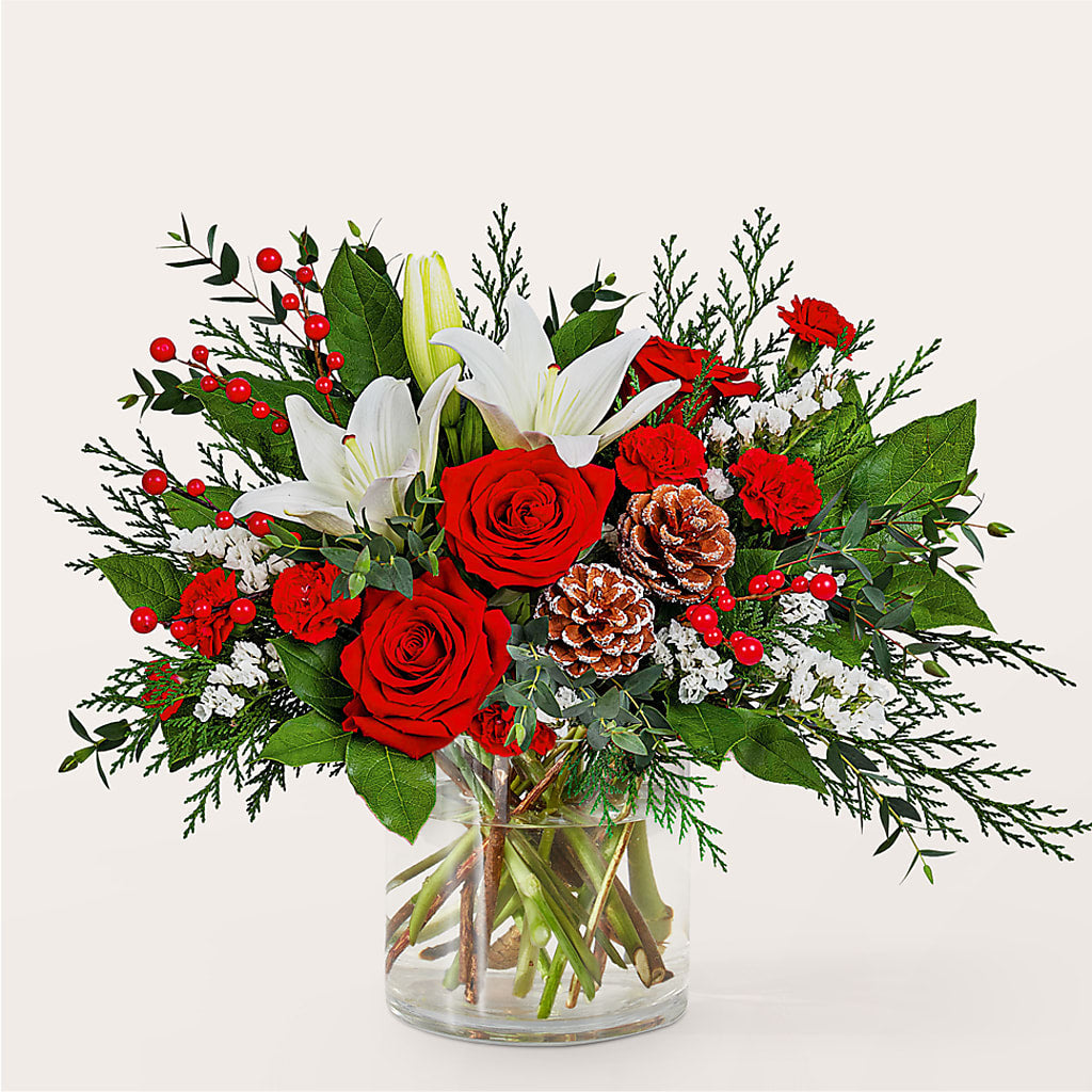 Best in Snow Bouquet – Village Bloom Florist, Folsom LA