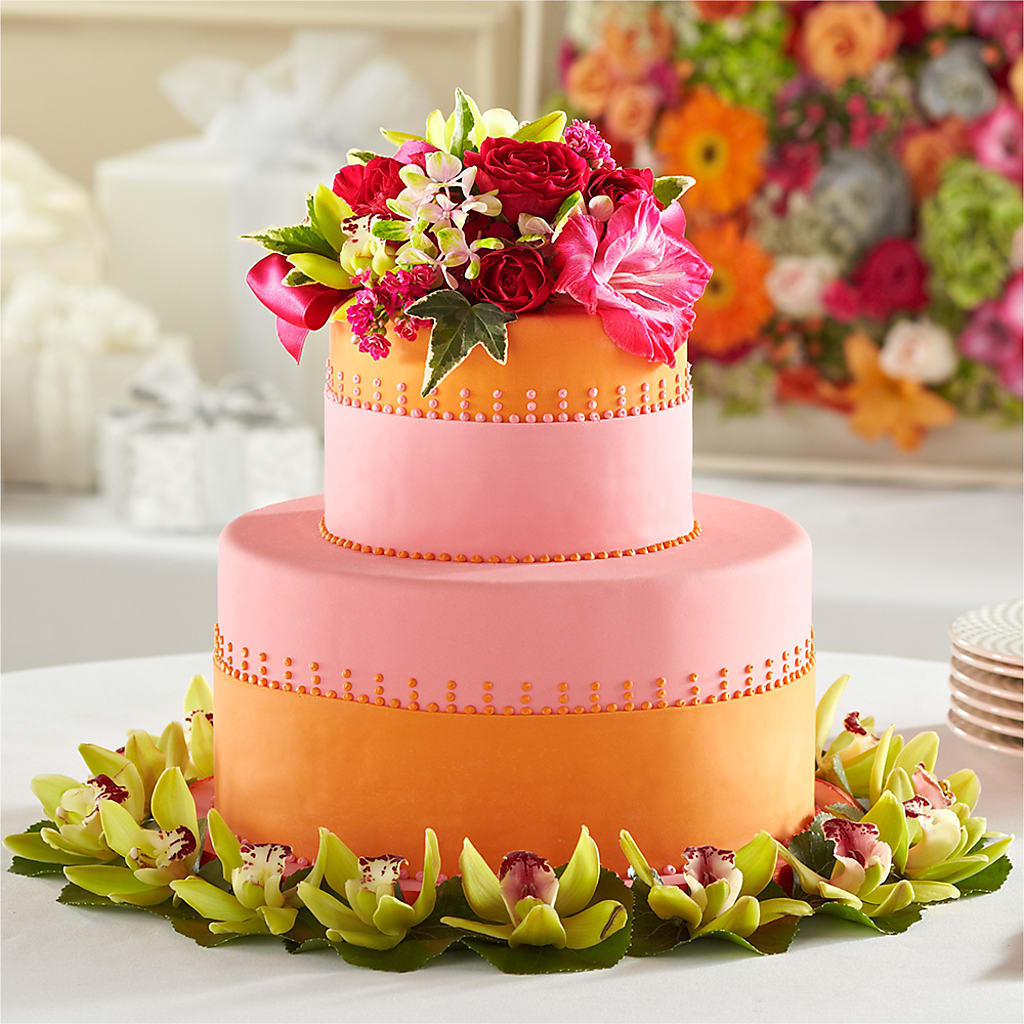 Sweet Citrus Cake Decor – Village Bloom Florist, Folsom LA
