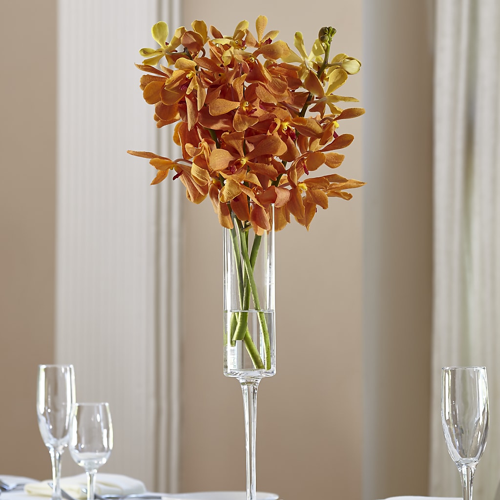 Orange Mokara Bouquet – Village Bloom Florist, Folsom LA