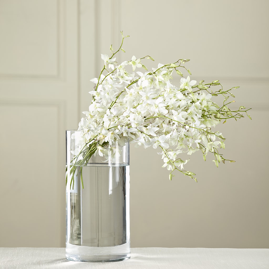 White Dendrobium Bouquet – Village Bloom Florist, Folsom LA