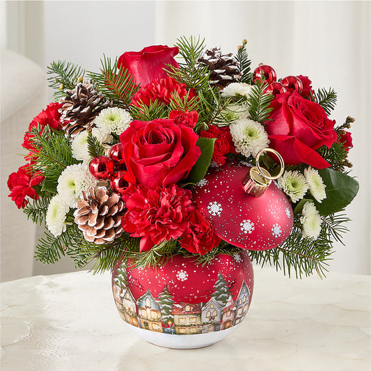 Christmas Carols Ornament –  Village Bloom Florist, Folsom LA