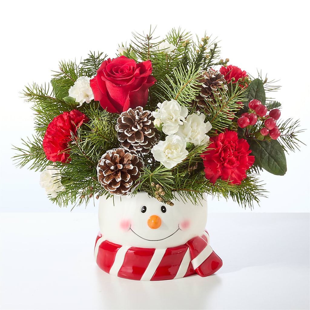 Jolly Snowman Bouquet –  Village Bloom Florist, Folsom LA