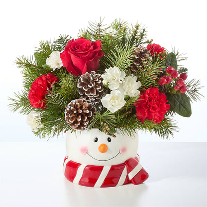 Jolly Snowman Bouquet –  Village Bloom Florist, Folsom LA