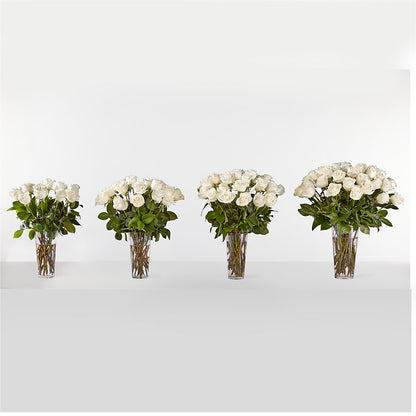 Long Stem White Rose Bouquet –  Village Bloom Florist, Folsom LA