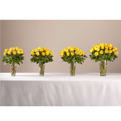 Long Stem Yellow Rose Bouquet –  Village Bloom Florist, Folsom LA