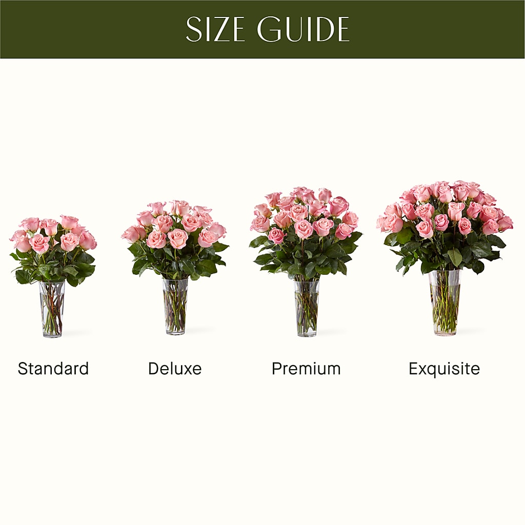 Long Stem Pink Rose Bouquet –  Village Bloom Florist, Folsom LA