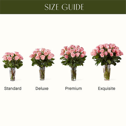 Long Stem Pink Rose Bouquet –  Village Bloom Florist, Folsom LA