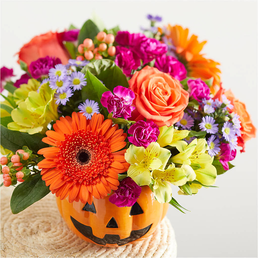 Tricks & Treats Pumpkin –  Village Bloom Florist, Folsom LA