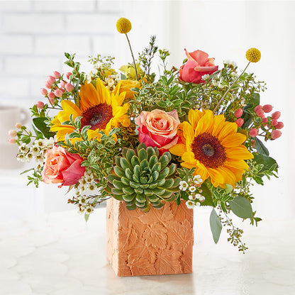 Sunflower Season Bouquet –  Village Bloom Florist, Folsom LA