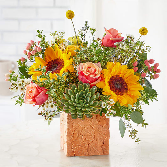 Sunflower Season Bouquet –  Village Bloom Florist, Folsom LA