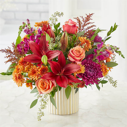 Burgundy Landscape Bouquet –  Village Bloom Florist, Folsom LA