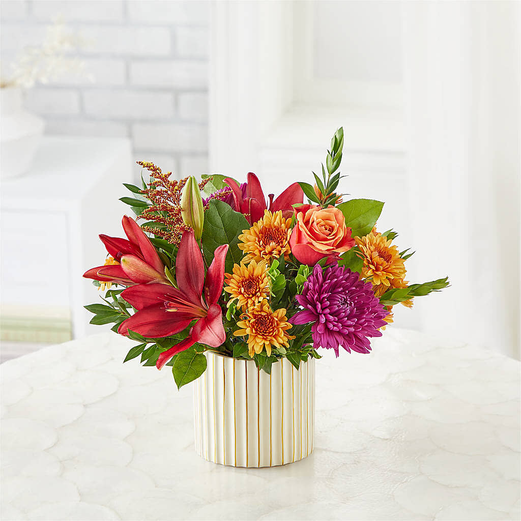 Burgundy Landscape Bouquet –  Village Bloom Florist, Folsom LA