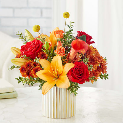 Scarlet Skies Bouquet –  Village Bloom Florist, Folsom LA
