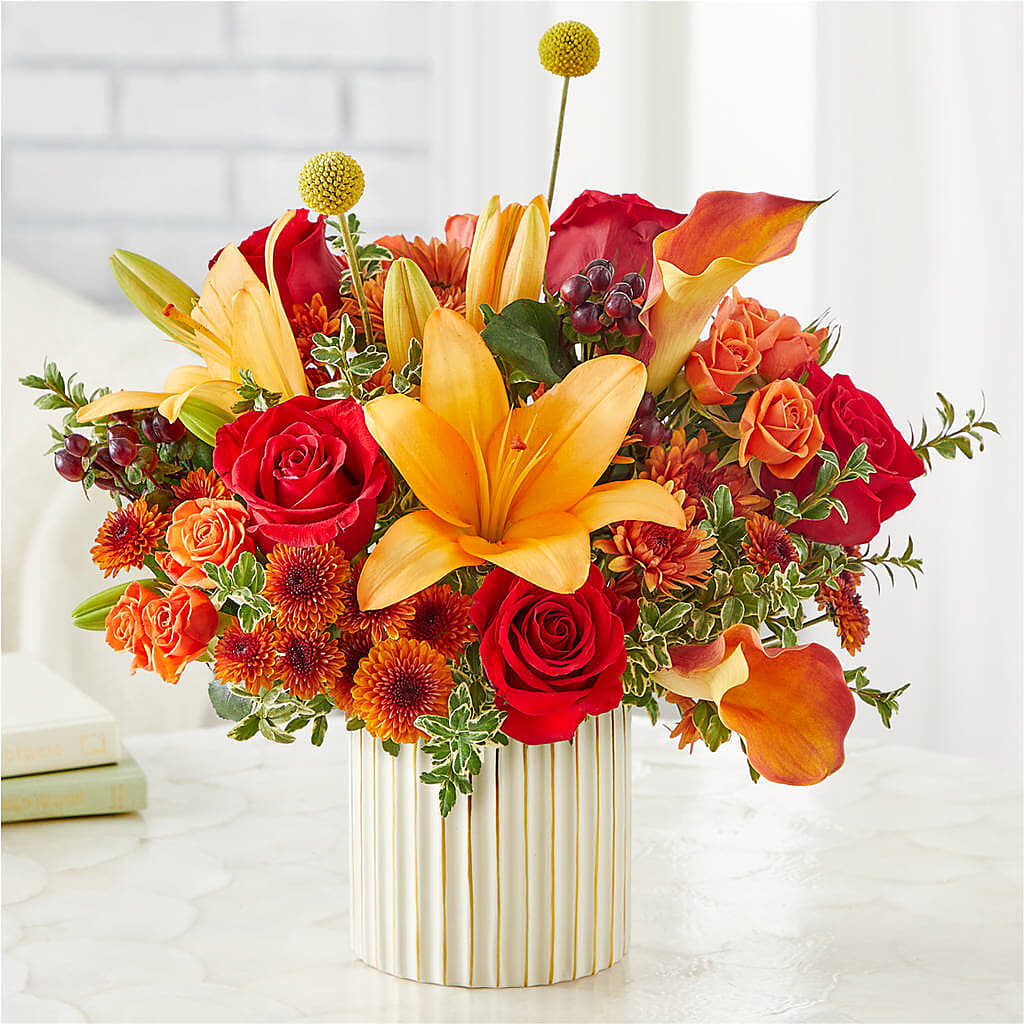 Scarlet Skies Bouquet –  Village Bloom Florist, Folsom LA