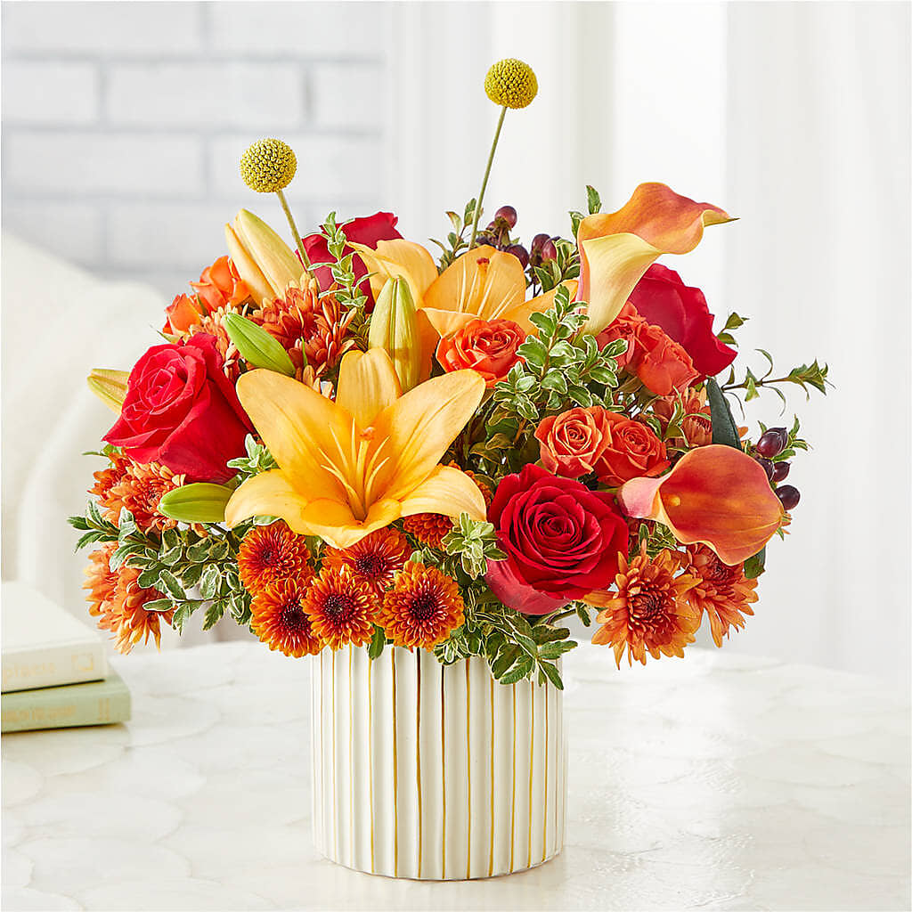 Scarlet Skies Bouquet –  Village Bloom Florist, Folsom LA