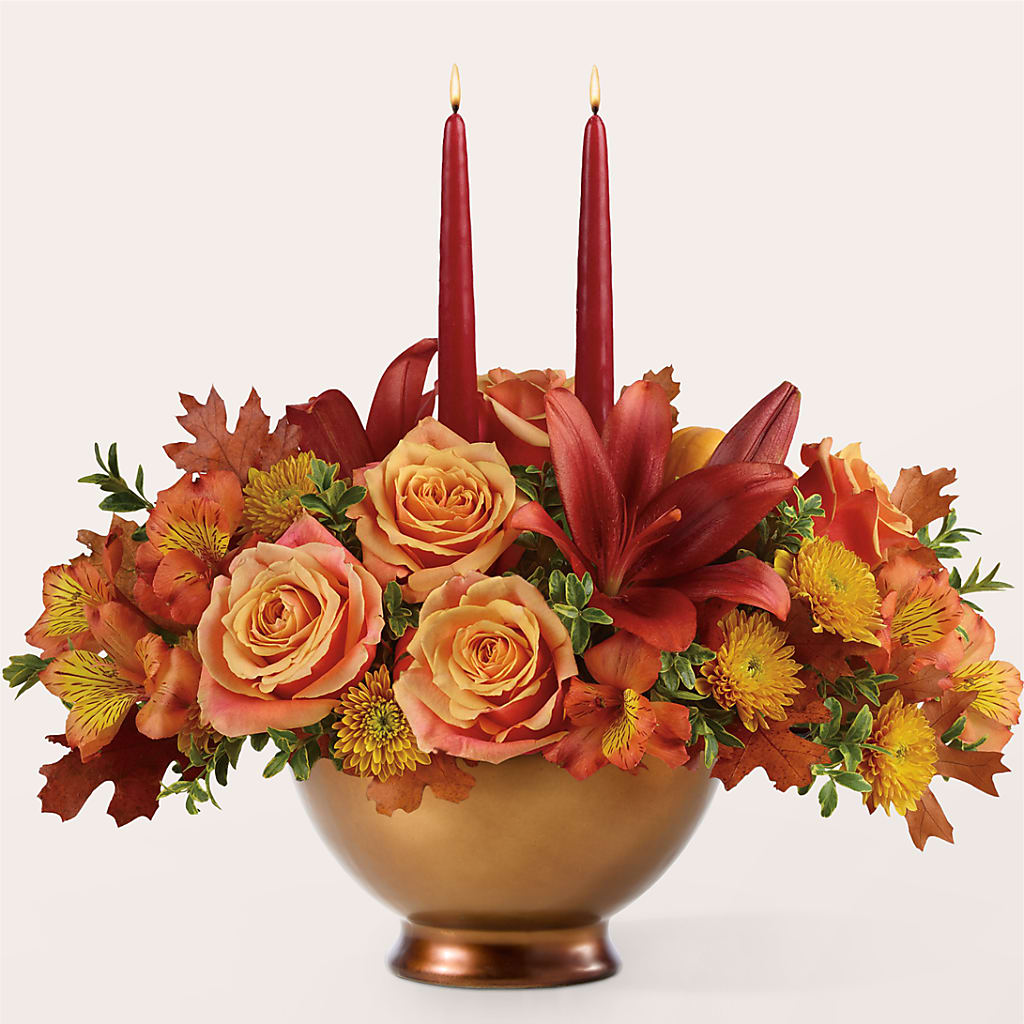 Harvest Table Centerpiece –  Village Bloom Florist, Folsom LA