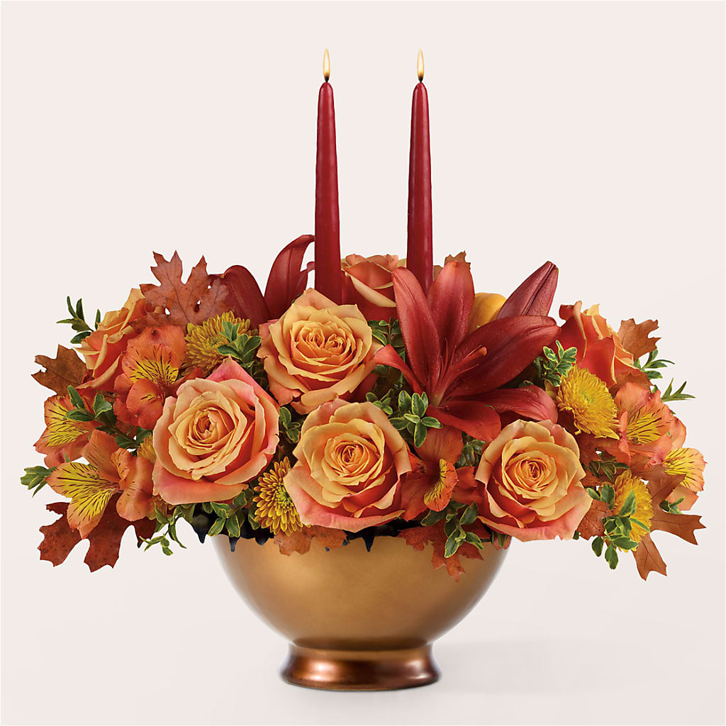 Harvest Table Centerpiece –  Village Bloom Florist, Folsom LA