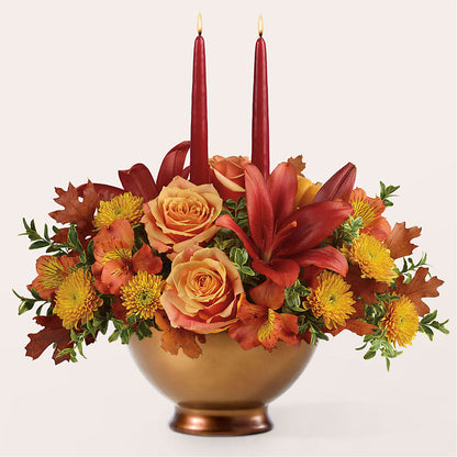 Harvest Table Centerpiece –  Village Bloom Florist, Folsom LA