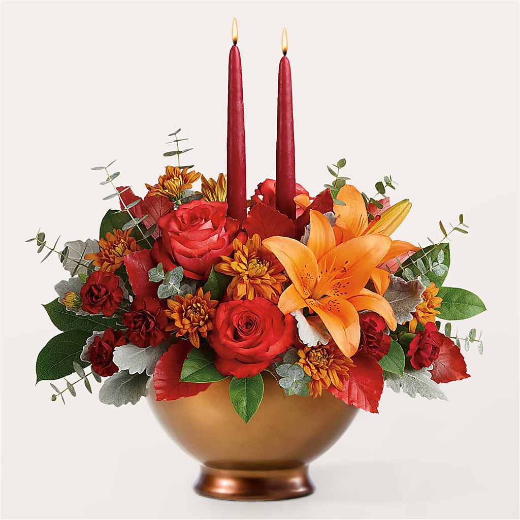 Fruits of Fall Centerpiece –  Village Bloom Florist, Folsom LA