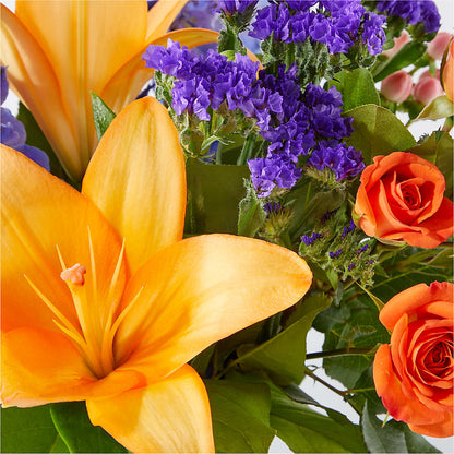 Radiant Citrus Bouquet –  Village Bloom Florist, Folsom LA