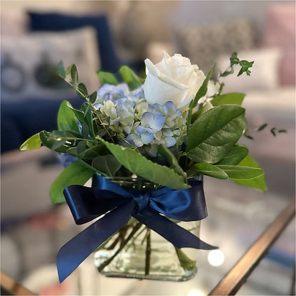 Sky Blue Delight Bouquet –  Village Bloom Florist, Folsom LA