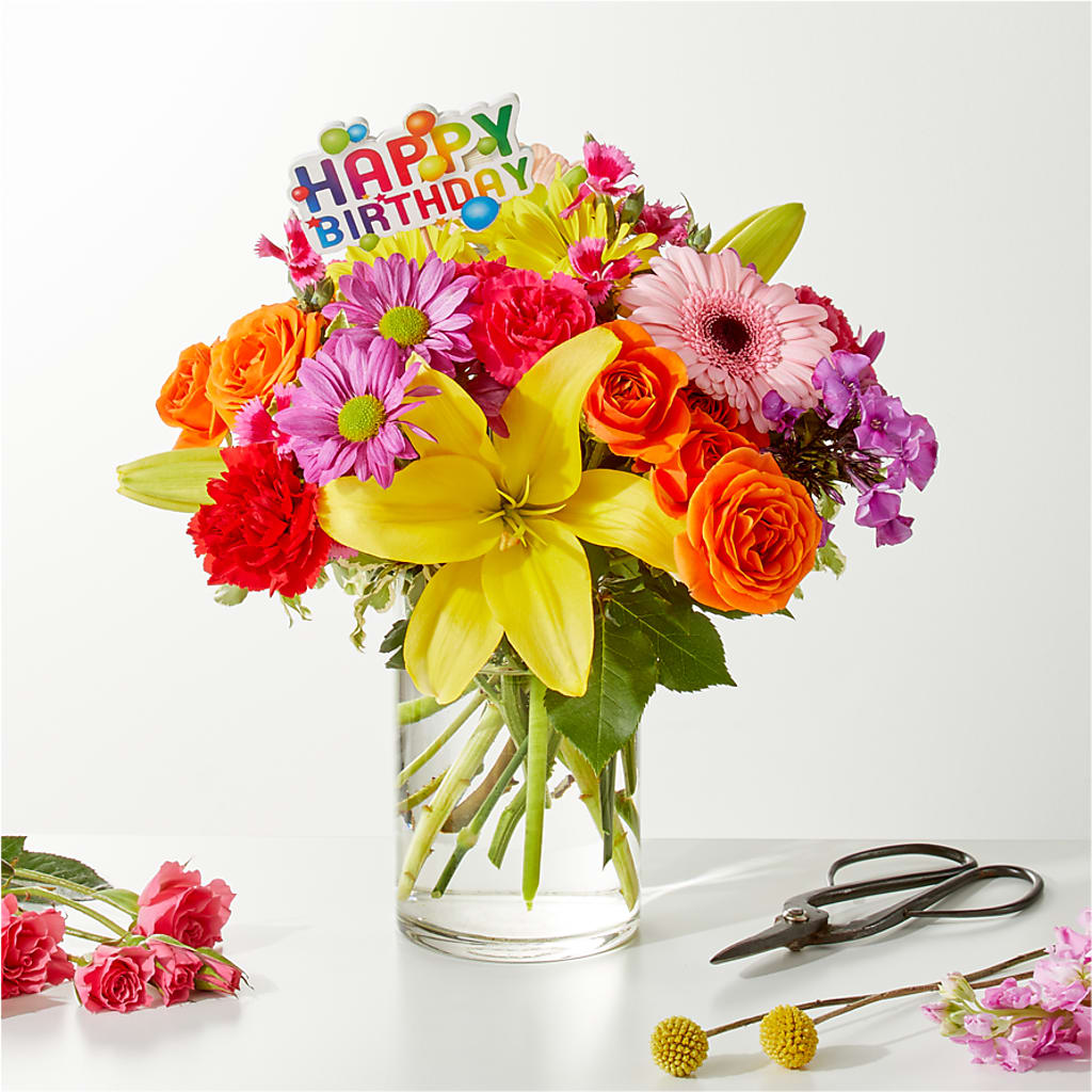Cue the Confetti - A Florist Original –  Village Bloom Florist, Folsom LA