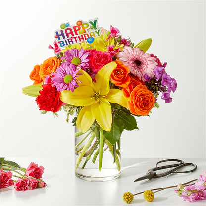Cue the Confetti - A Florist Original –  Village Bloom Florist, Folsom LA