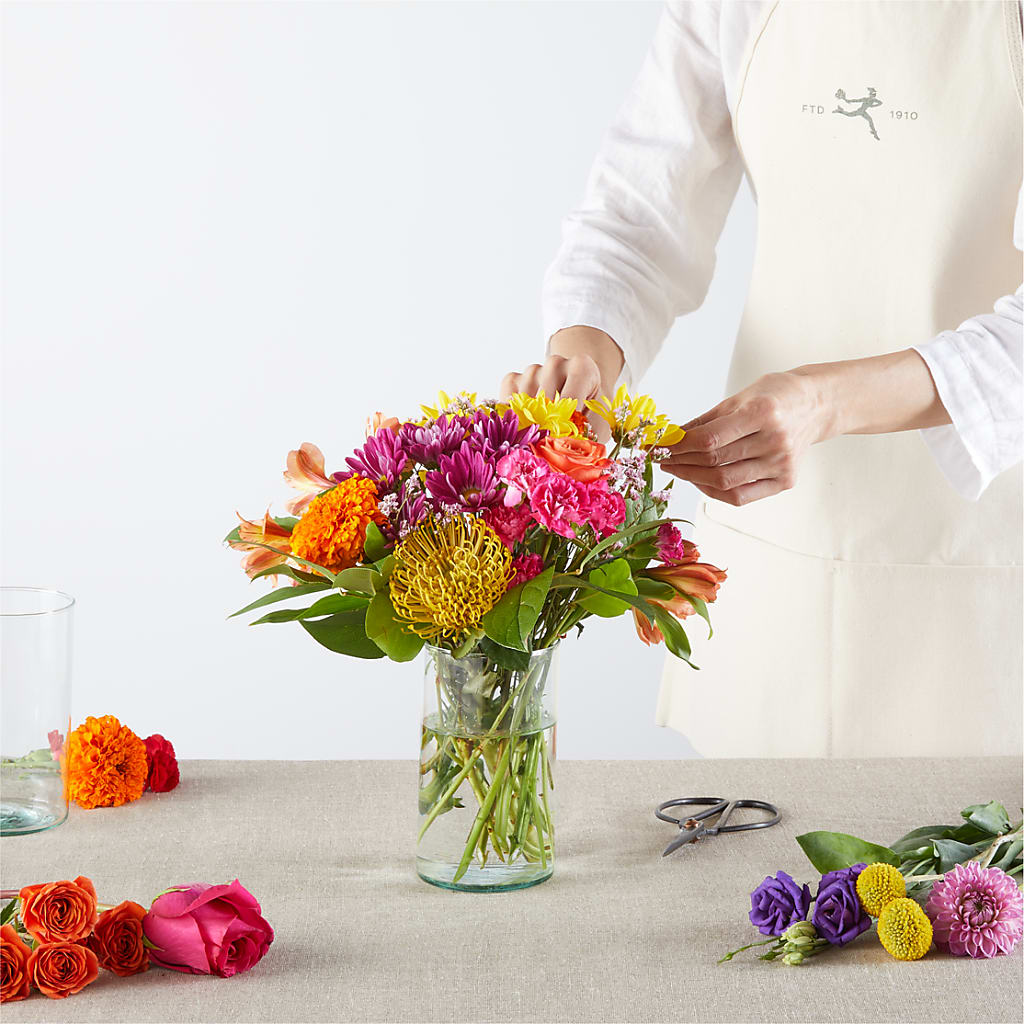 Feast of Color – A Florist Original –  Village Bloom Florist, Folsom LA