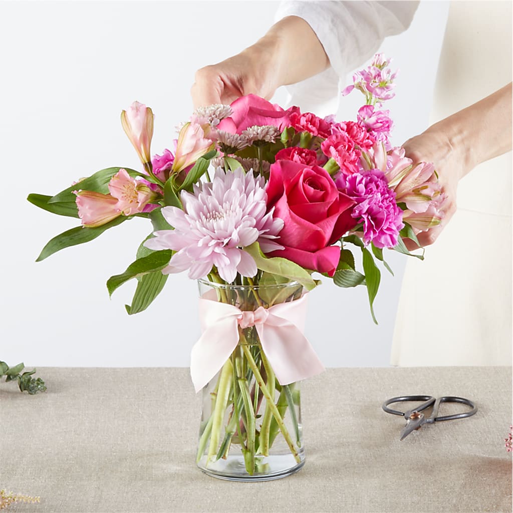 Pink Ribbon - A Florist Original –  Village Bloom Florist, Folsom LA