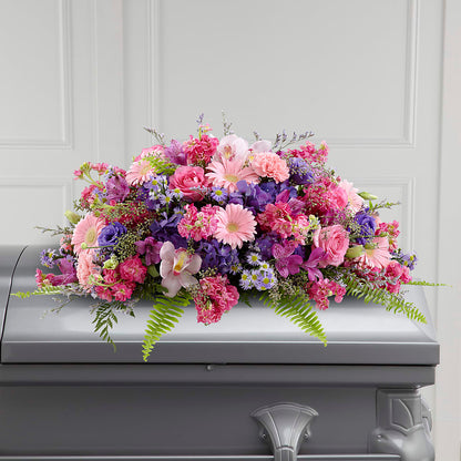 Glorious Garden Casket Spray –  Village Bloom Florist, Folsom LA