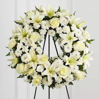 Treasured Tribute Wreath –  Village Bloom Florist, Folsom LA