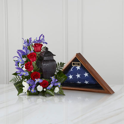 Patriotic Tribute Arrangement –  Village Bloom Florist, Folsom LA