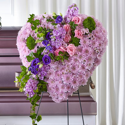 Treasured Love Standing Heart –  Village Bloom Florist, Folsom LA