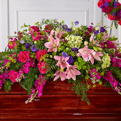 Radiant Tribute Casket Spray –  Village Bloom Florist, Folsom LA