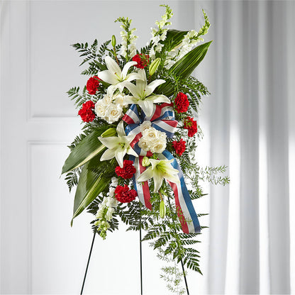 Stars of Life Standing Spray –  Village Bloom Florist, Folsom LA