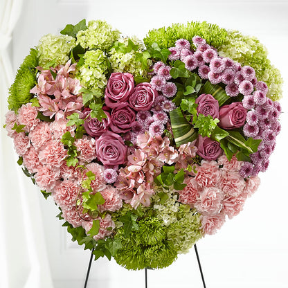 Heartwarming Standing Heart –  Village Bloom Florist, Folsom LA