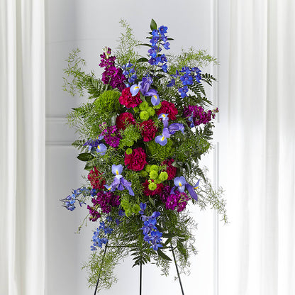 Heavenly Skies Standing Spray –  Village Bloom Florist, Folsom LA