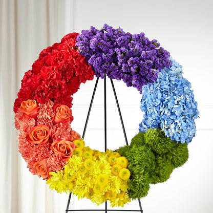 Circle of Love Wreath –  Village Bloom Florist, Folsom LA