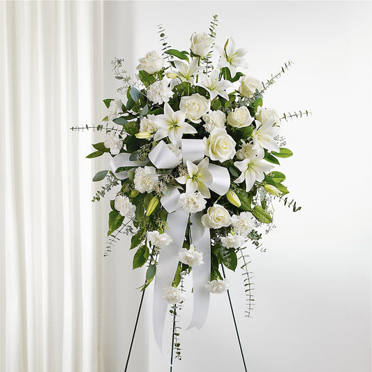 With Care Standing Spray –  Village Bloom Florist, Folsom LA
