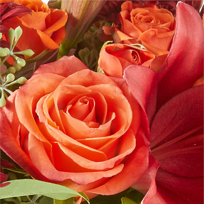 Crimson Leaves Bouquet –  Village Bloom Florist, Folsom LA
