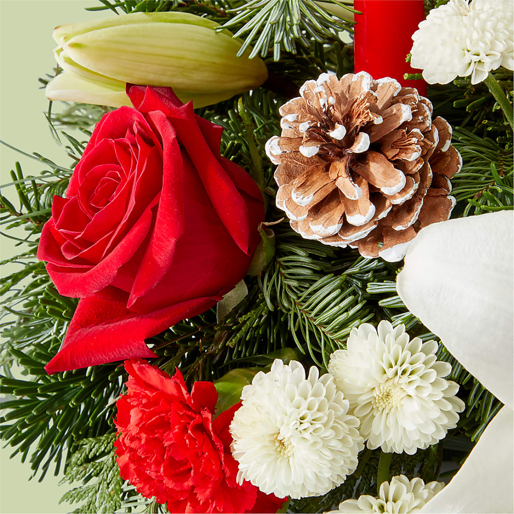 Seasonal Festivities Centerpiece –  Village Bloom Florist, Folsom LA