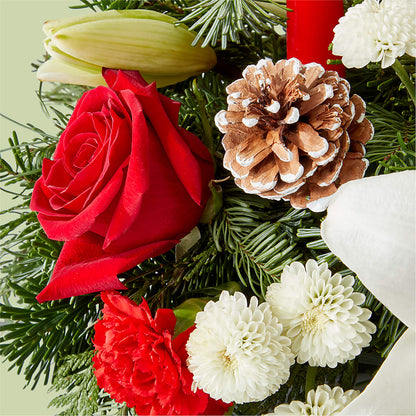 Seasonal Festivities Centerpiece –  Village Bloom Florist, Folsom LA
