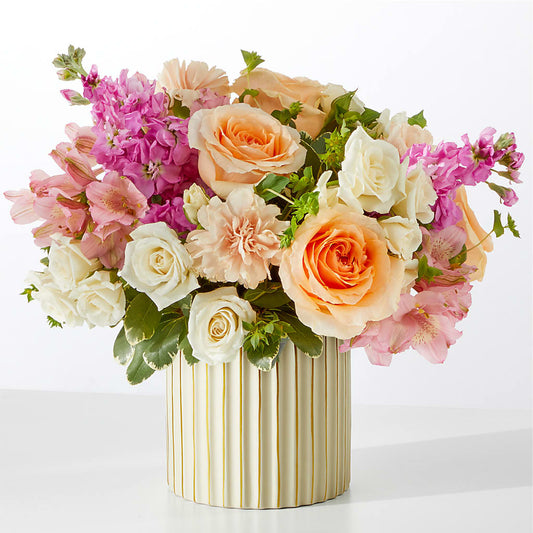 Paradise Bouquet with Ivory Vase –  Village Bloom Florist, Folsom LA