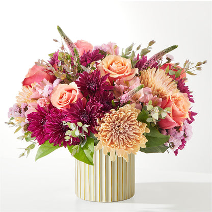 Berry Cobbler Bouquet with Ivory Vase –  Village Bloom Florist, Folsom LA